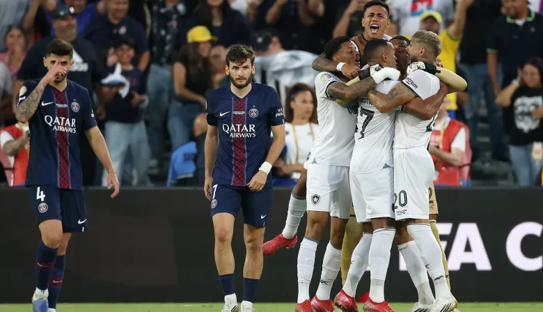 Botafogo dio el batacazo y le ganó al PSG, el último campeón de la Champions League