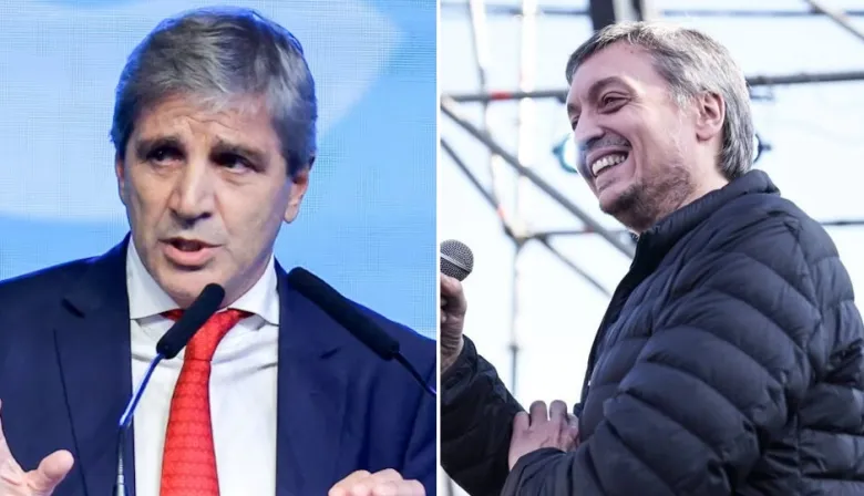 “Burro”, “basura” y “corrupto”: Caputo estalló por la crítica de Máximo Kirchner al bono de 100 años