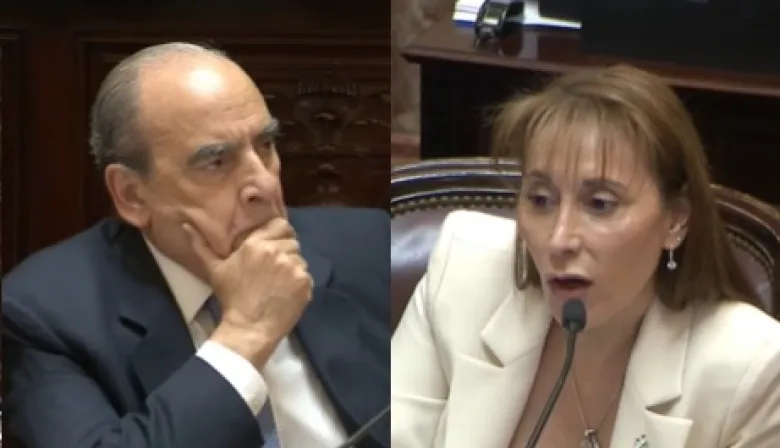 El momento en que Cristina López tildó de "mentiroso" a Guillermo Francos y él se fue del Senado