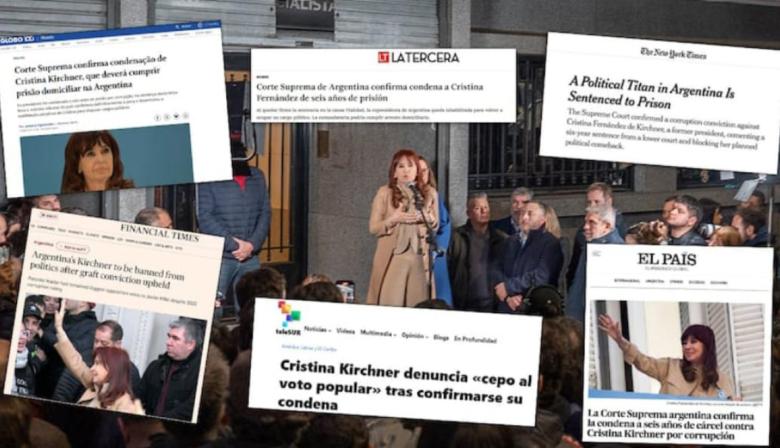 Medios internacionales destacan la condena a Cristina Kirchner como el final de su carrera política