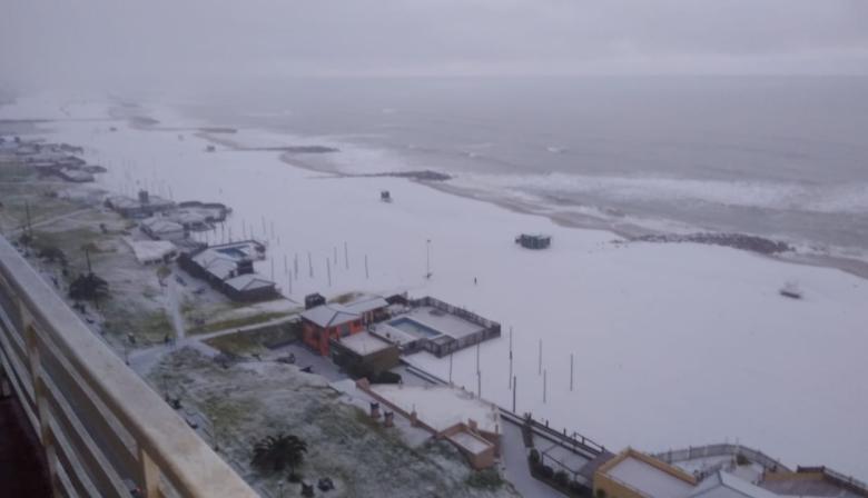 Playas de Miramar bajo nieve: el evento que nadie esperaba