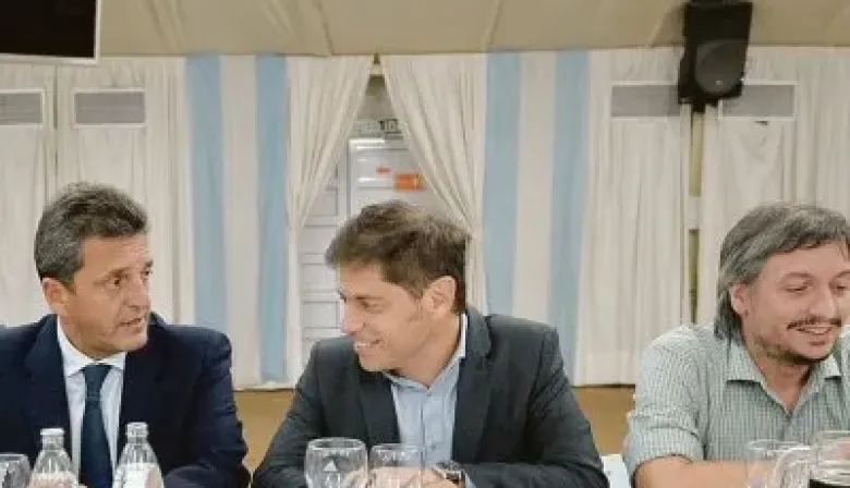 Reunión en La Plata entre Axel Kicillof, Máximo Kirchner y Sergio Massa