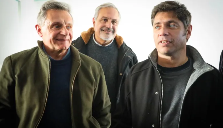 Kicillof se mostró con Pulti tras el quiebre de Fuerza Patria en Mar del Plata