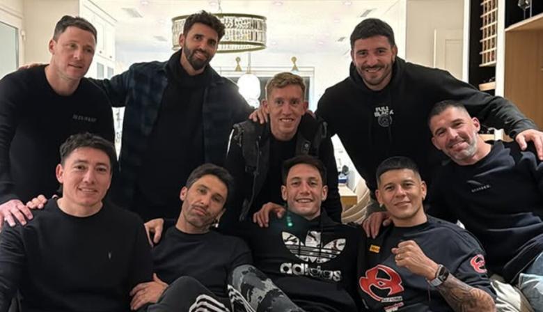 Momo Benavides reunió a Marcos Rojo, Lucas Castro, Mariano Andújar y De Blasis