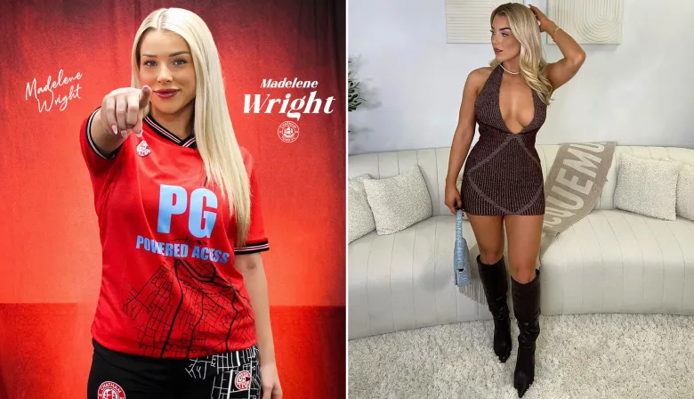 Quién es Madelene Wright, la modelo de OnlyFans que volverá al fútbol