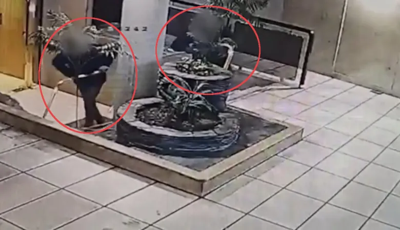 Video: cayeron dos ladrones de bronce que robaban barandas de edificios en Recoleta
