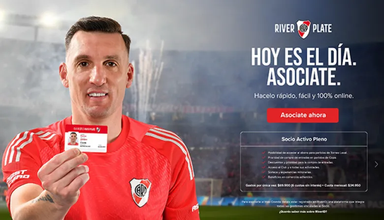 River lanzó una emotiva campaña para sumar más socios con Franco Armani