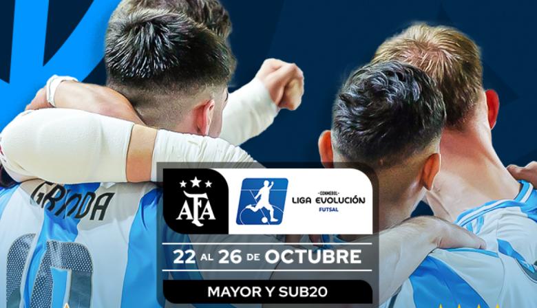 Argentina vuelve a competir en la Liga Evolución de Futsal