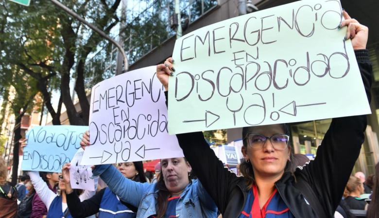 Movilización por discapacidad: agrupaciones rechazan el veto presidencial