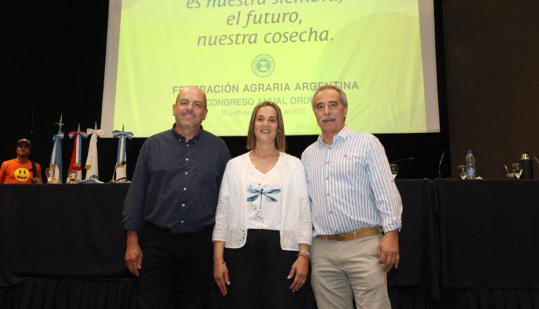 Andrea Sarnari fue reelegida como presidenta de Federación Agraria Argentina