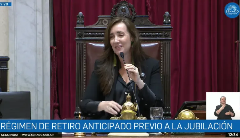En medio de la crisis del Gobierno, Villarruel cruzó chistes con Lousteau en el Senado