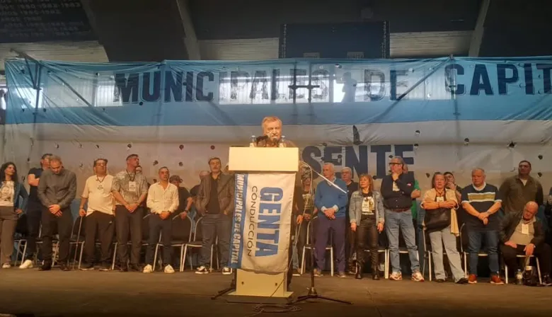 Escándalo en SUTECBA: micros, punteros y un acto armado en Ferro para sostener a Genta