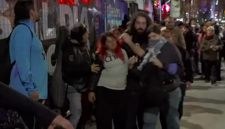 Incidentes con la Policía en la previa del show de Milei en el Movistar Arena