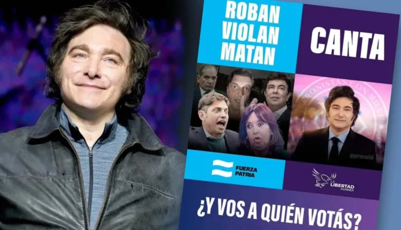 Javier Milei lanzó una encuesta en X con duros ataques a dirigentes peronistas