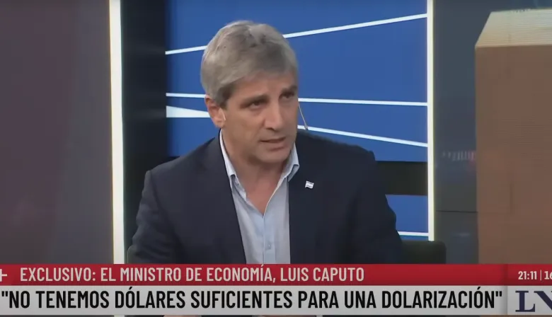 Luis Caputo: “La dolarización está descartada”