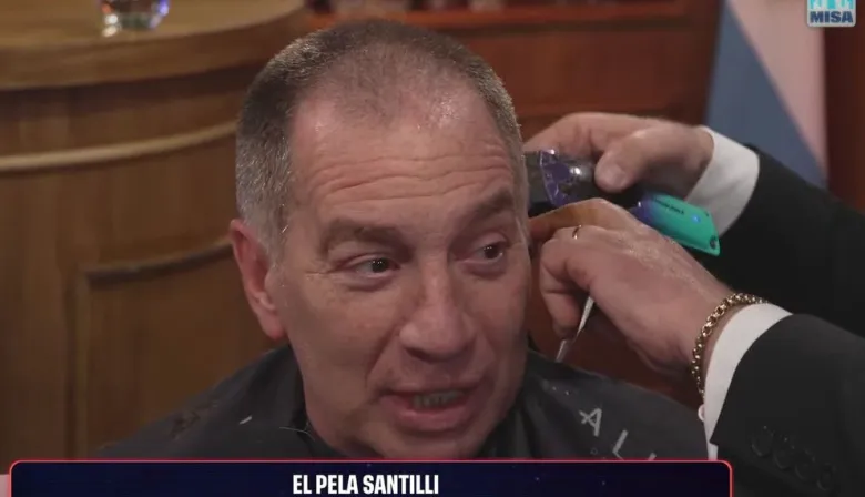 Diego Santilli se rapó en vivo tras el triunfo de La Libertad Avanza