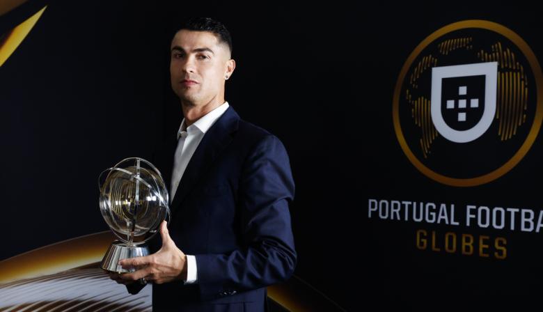 Cristiano Ronaldo recibió el Globo Prestigio en los Portugal Football Globes