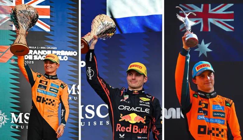 Campeonato F1 2025: así están las chances de Norris, Piastri y Verstappen