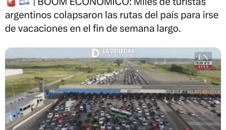 Denuncian que el Gobierno usó fotos del 2021 para mostrar movimiento turístico del fin de semana largo