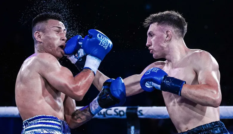 El boxeador Ayrton "Pacman" Giménez conquistó el título superpluma de la OMB