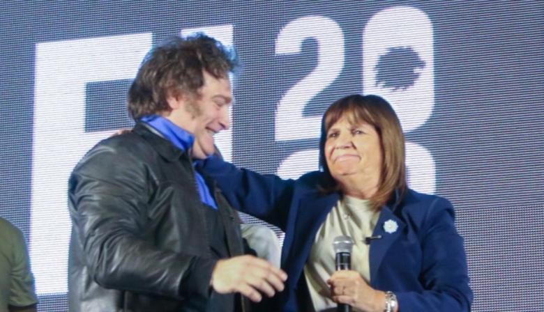 Bullrich rompe con Macri y se alinea con Milei para sostener a Menem