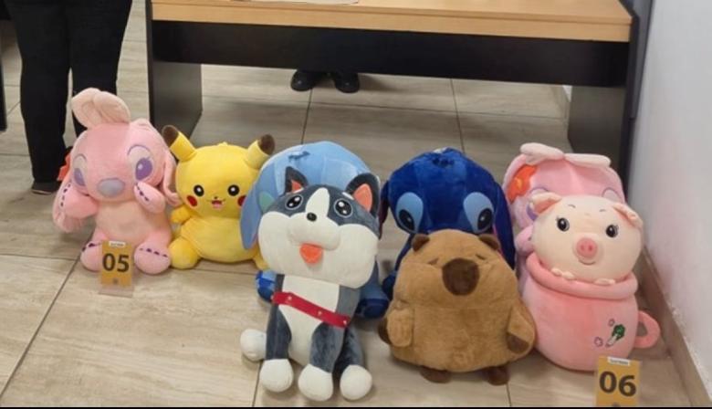 Peluches con cocaína: detienen a una pasajera en Tucumán tras el hallazgo de más de dos kilos de droga