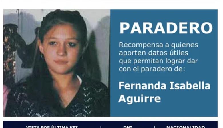 Suben a $5 millones la recompensa por datos sobre el paradero de Fernanda Aguirre