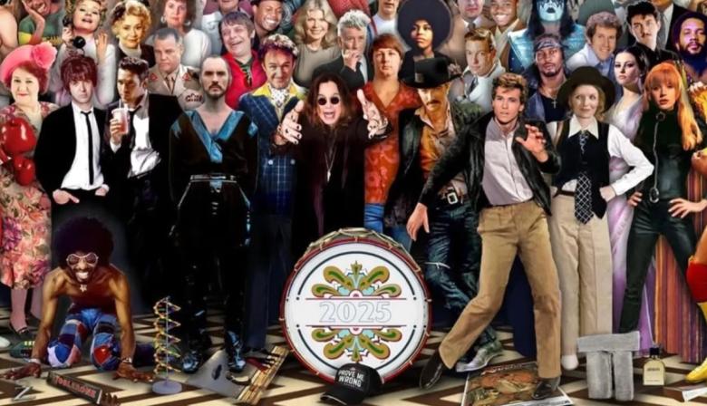 La portada de un artista que homenajea a las estrellas fallecidas a través de Los Beatles