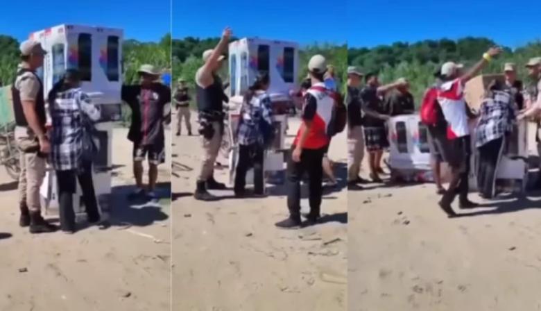 Piedrazos y tiros en un operativo de Prefectura contra el contrabando en la frontera con Bolivia