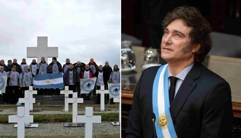 "Traidor a la patria": dura intimación de excombatientes a Milei por Malvinas