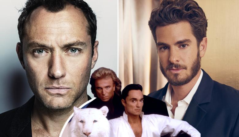 Wild things: primera imagen de Jude Law y Andrew Garfield como Siegfried y Roy