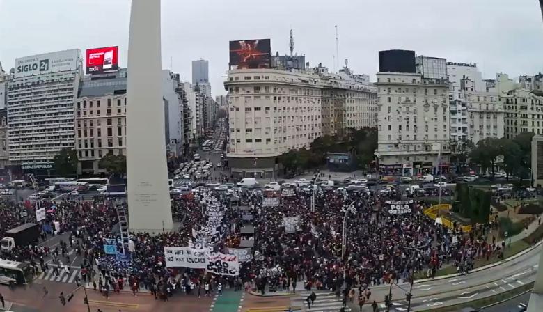 Obelisco, Milei y FMI: organizaciones socioambientales se plantan por la Patagonia