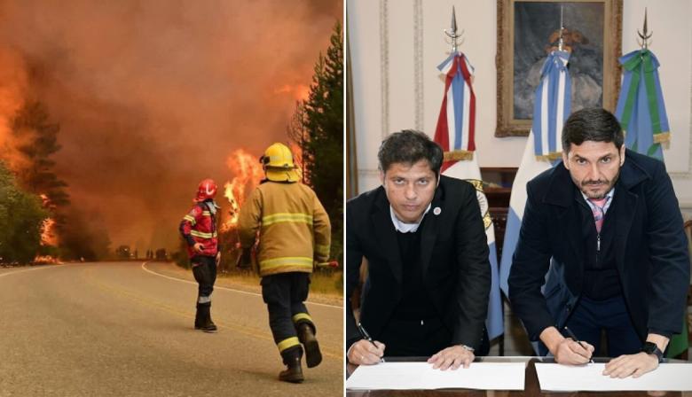 Ayuda de Kicillof a Chubut: el recuerdo del apoyo a Santa Fe que Pullaro empañó