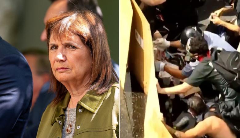 La chicana de Bullrich por los incidentes en la marcha contra la reforma laboral