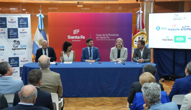 Con la presencia del gobernador Maximiliano Pullaro, se presentó la edición 2026 de AgroActiva