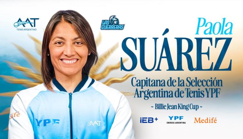 Paola Suárez, nueva capitana de la selección argentina de tenis