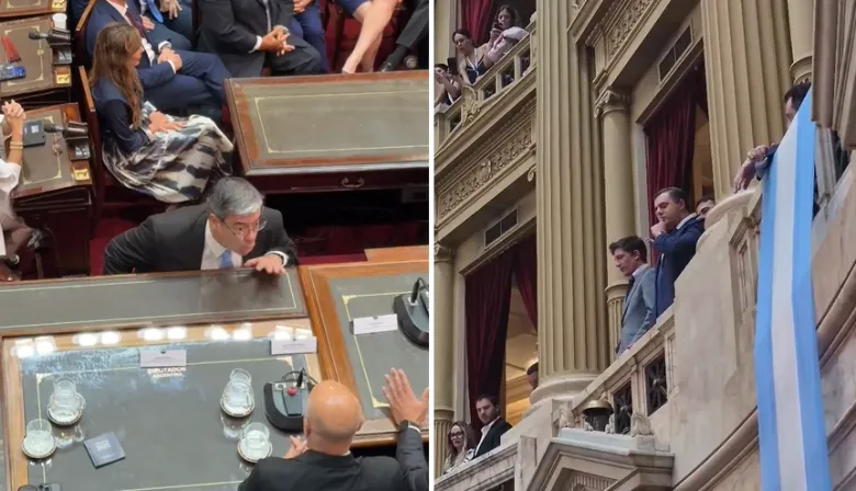 El Gordo Dan, Bregman y el titular del bloque K: los videos durante el discurso de Milei