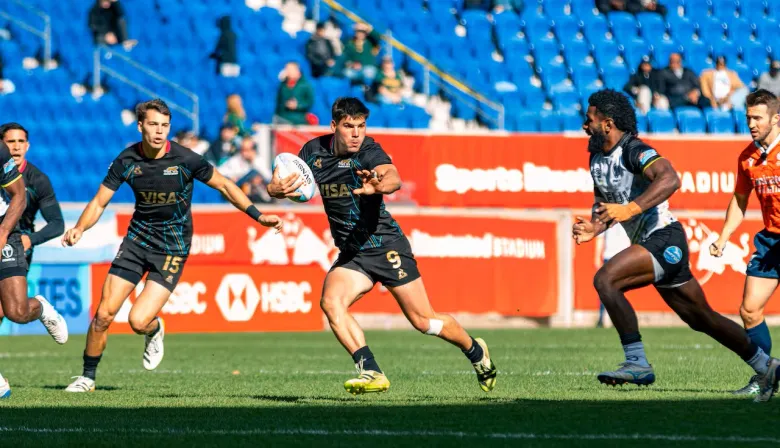 Los Pumas 7's se subieron al podio tras vencer a Australia en el Seven de Nueva York