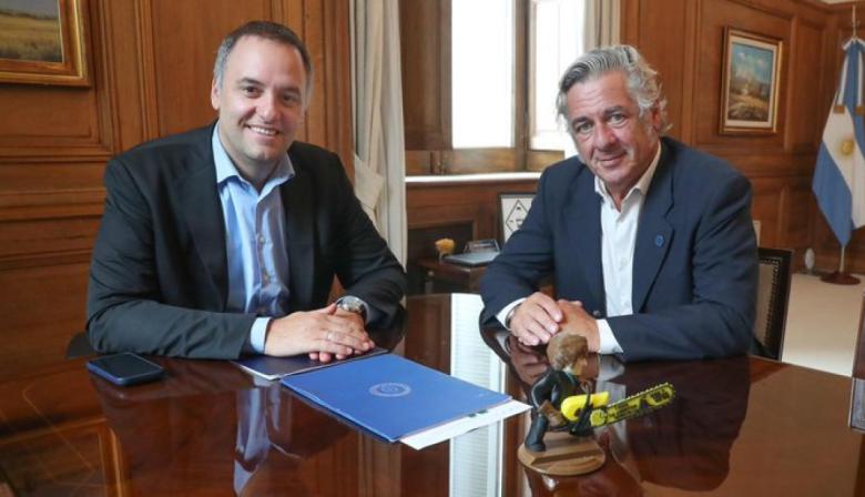 Adorni y Nicolás Pino hablaron del agro: qué pidió la SRA en la reunión