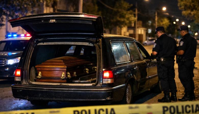 Roban un vehículo fúnebre en la ciudad de Berisso y lo abandonan al hallar un ataúd