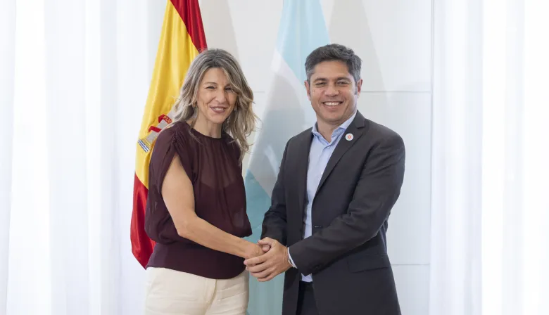 Kicillof y Yolanda Díaz cerraron una agenda clave en Madrid: ¿qué se acordó?