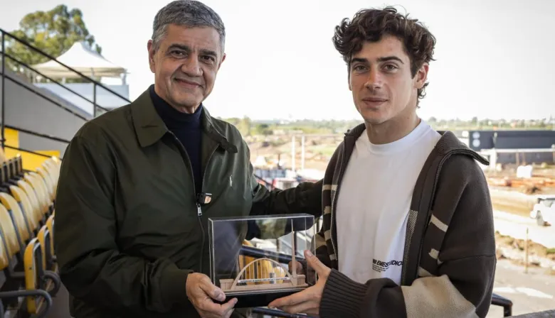 Franco Colapinto recorrió las obras del nuevo Autódromo junto a Jorge Macri