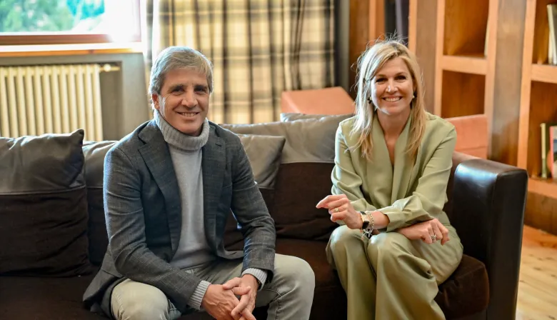 Caputo se reunió con la reina Máxima: qué hablaron en Bariloche