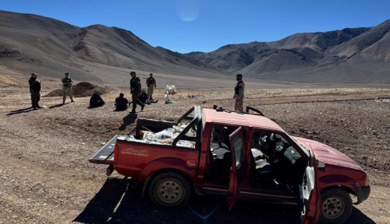 Gendarmería Nacional detuvo a 4 mineros chilenos con oro en San Juan