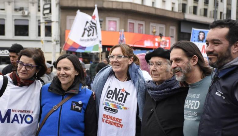 La protesta de 8 días en Plaza de Mayo que busca poner el hambre en agenda