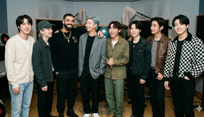 Drake volvió a mencionar a BTS y desató una reacción inmediata del grupo