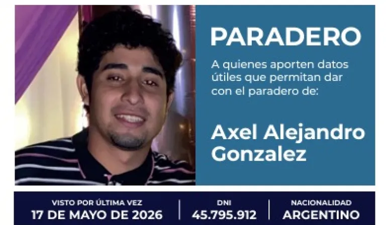 Ministerio de Seguridad ofrece $10 millones por Axel González: la Justicia de Chaco investiga