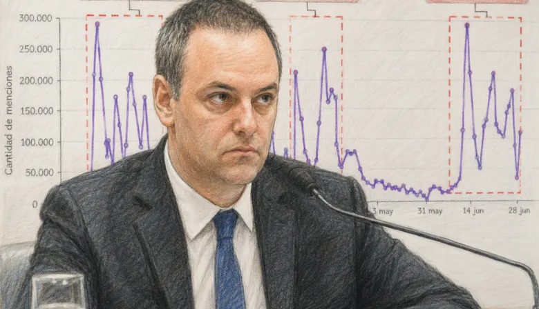 "Deslomado", "cascada" y "pendrive": así evolucionó el caso Adorni en redes