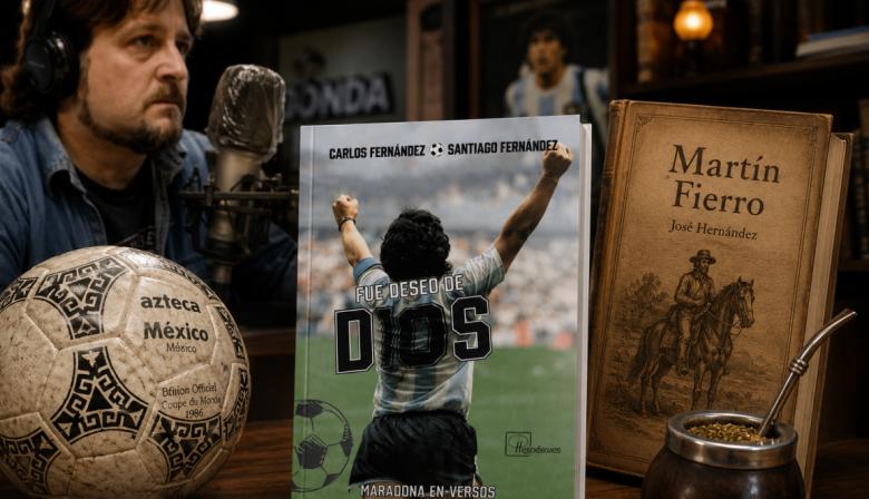 Maradona y el Martín Fierro se cruzan en un libro inédito escrito en versos