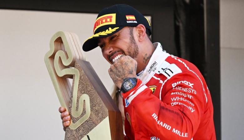 Hamilton logró su primera victoria con Ferrari y Colapinto fue 8° en Barcelona